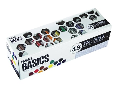 Liquitex Basics – Peinture acrylique 3699328, ensemble de tubes d'acrylique,  22 ml x 24, paq./24