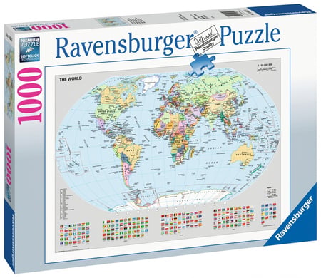 Puzzle la Carte du Monde - 1000 pièces | Cultura