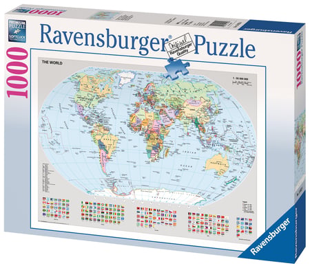 Puzzle la Carte du Monde - 1000 pièces | Cultura