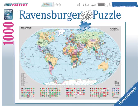 Puzzle la Carte du Monde - 1000 pièces | Cultura