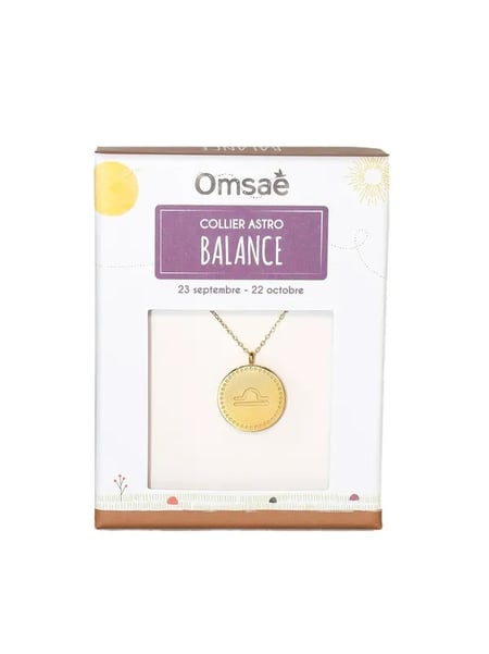 Astro Box Balance - avec collier signe astrologique balance