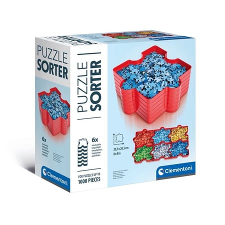 Boîtes de rangement empilables pour puzzle Clementoni - 6 pièces - Trieurs  - Classement - Organisation