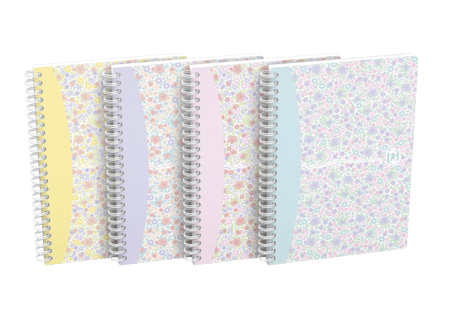 Cahier Oxford - Modèle aléatoire - A5 174,8 x 21 cm - Floral  - 120 pages lignées  - Vendu à l'unité