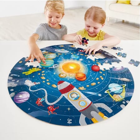 Puzzle Système Solaire Lumineux 70 Pièces - Éducatif Pour Enfant 4 à 8 Ans, Cadeau Espace Et Planètes