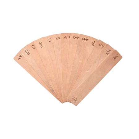 Intercalaires alphabétiques en bois – Cultura
