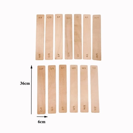 Intercalaires alphabétiques en bois – Cultura