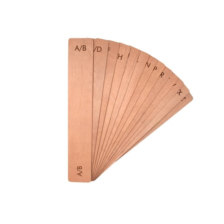 Intercalaires alphabétiques en bois – Cultura
