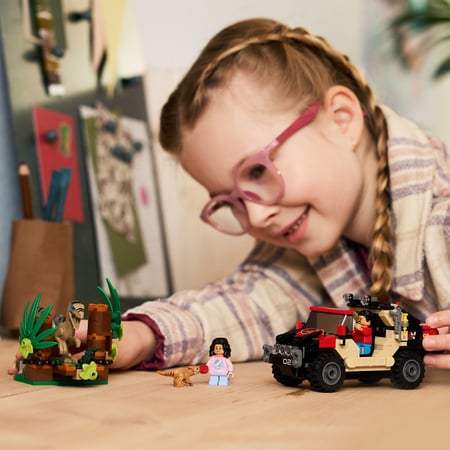 LEGO® 76972 - Le vélociraptor et l’évasion en 4x4 - Jurassic World