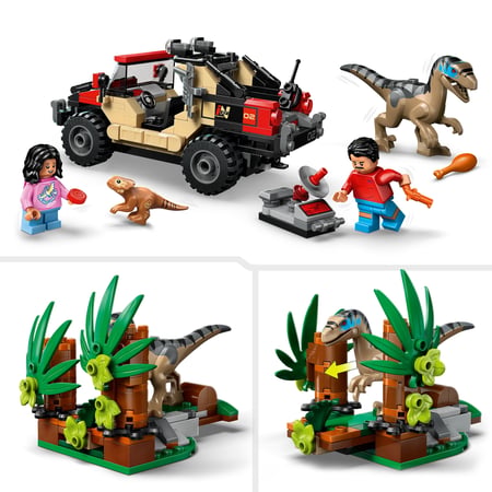 LEGO® 76972 - Le vélociraptor et l’évasion en 4x4 - Jurassic World