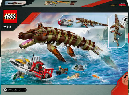 LEGO® 76974 - Le bateau en mission et le mosasaure en briques - Jurassic World