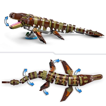 LEGO® 76974 - Le bateau en mission et le mosasaure en briques - Jurassic World