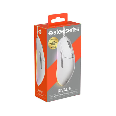 Souris gaming filaire Steelseries - Rival 3 Gen 2 - Blanche