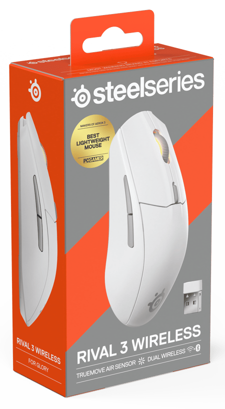 Souris gaming sans fil Steelseries - Rival 3 Gen 2 - Blanche
