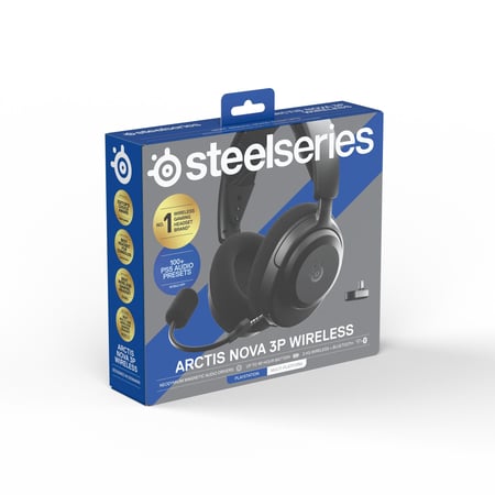 Micro-casque gaming sans fil Steelseries - Arctis Nova 3PW - Noir