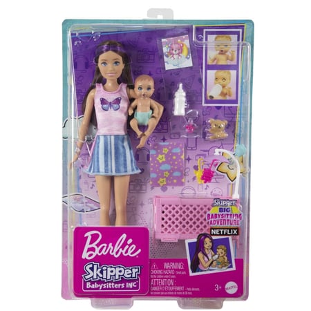 Barbie Skipper Barbie Et Ses Enfants Poupée Barbie Coffret Skipper