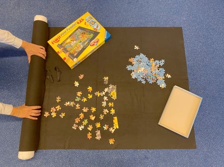 Ravensburger - Accessoires pour puzzles - Set 3 en 1 : Colle, Trieur, Tapis  de puzzle - Pour adultes et enfants dès 10 ans - Exclusivité  