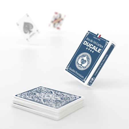 La Ducale Origine - Mazzo Di 54 Carte Da Gioco Premium - Fatto In Francia - Per Poker, Presidente, Palmito, 8 Americano E Altri Giochi
