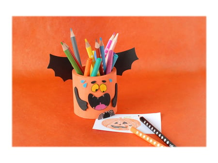 12 Crayons de couleur pour enfants Ø 1 cm Créalia - Plastique créatif -  Supports de dessin et coloriage