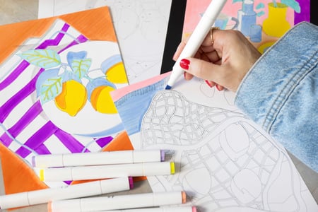Kit de coloriage au numéro Créativ Company - Marqueurs set 2