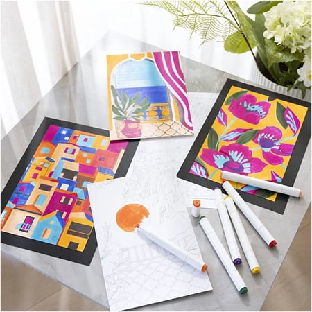 Kit de coloriage au numéro Créativ Company - Marqueurs set 1