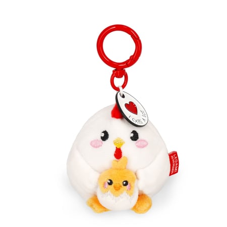 Porte-clés en peluche Legami - Poule