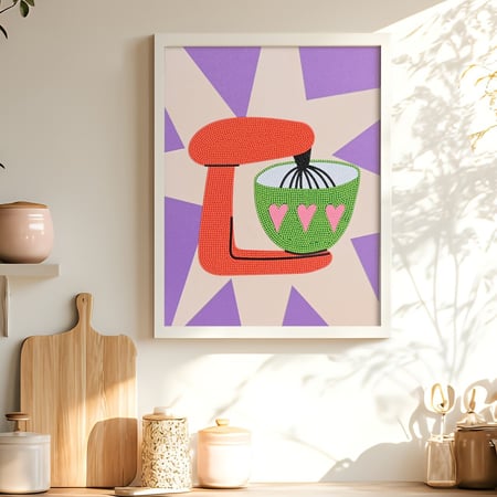 Diamond painting - Mixeur - 30 x 40 cm - Créalia- Broderie diamant - Déco murale | Cultura