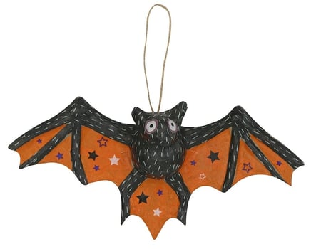 Support à décorer Décopatch - Halloween chauve-souris - 4 x 21 x 10 cm - Papier mâché