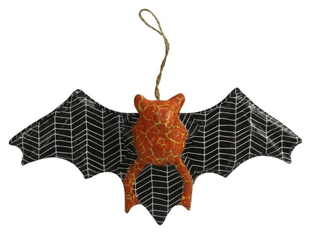Support à décorer Décopatch - Halloween chauve-souris - 4 x 21 x 10 cm - Papier mâché