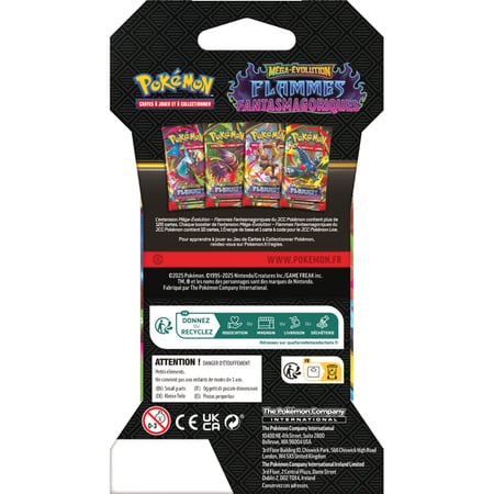 Booster Pokémon : ME02 Flammes fantasmagoriques - Modèles aléatoires - Vendu à l'unité