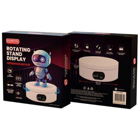 Evoretro présentoir rotatif pour figurine de collection