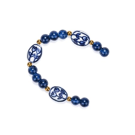 Filet de perles - Tulipe bleue - Créalia