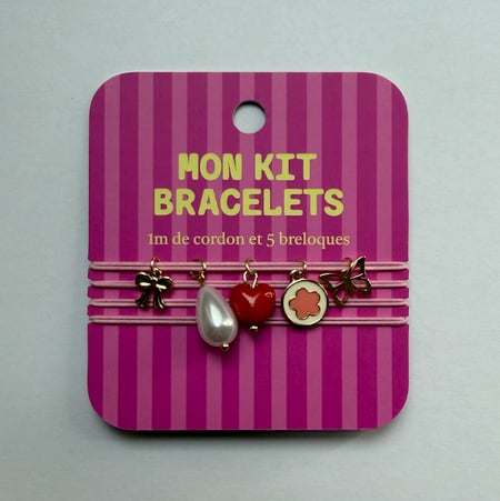 Kit bracelets rose