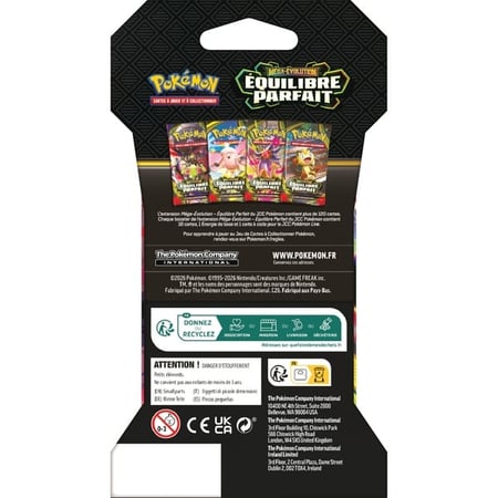 Booster Pokémon : Equilibre parfait - Modèle aléatoire - Vendu à l'unité