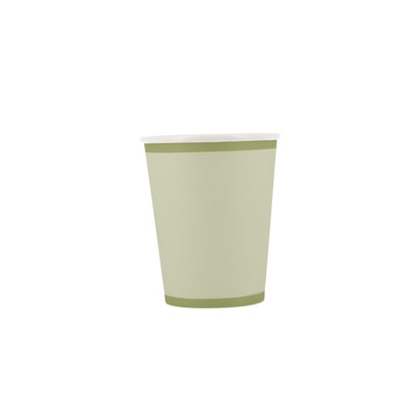 Lot de 6 gobelets - Bi-Color Vert de Gris et Vert Sauge  - Artyfêtes