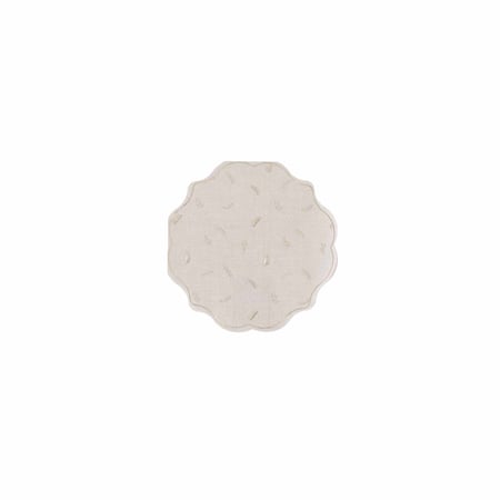 Lot de 16 serviettes - Effet Lin et Or - Artyfêtes