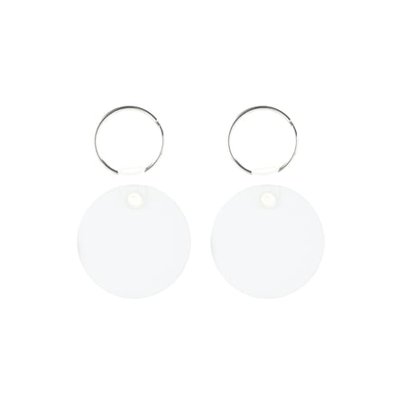 Porte-clés sublimables ronds en bois x2 - Créalia