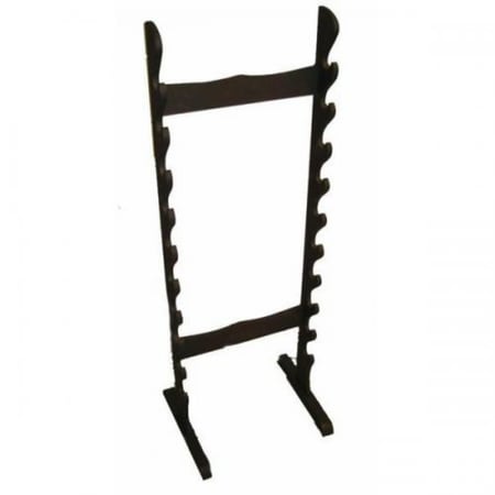 Support en bois noir mat 10 places