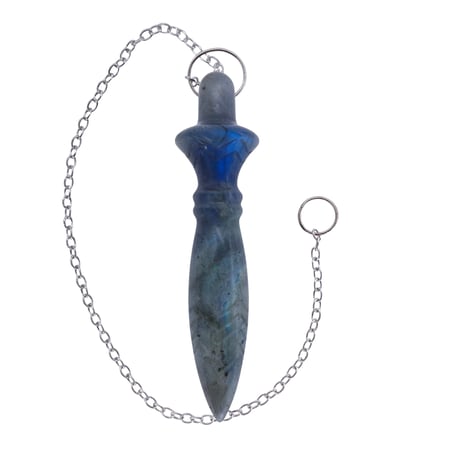 Pendule égyptien Thot gravé - Labradorite