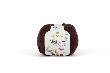 Pelote de fil 100% coton - DMC - Natura - Chocolat noir 502