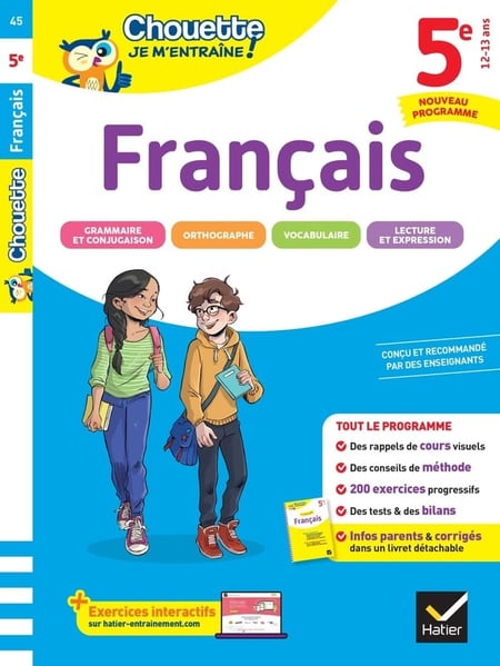 Chouette entraînement : Français - 5e