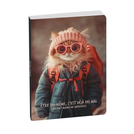 Agenda scolaire journalier 2026/2027 Exacompta - 12 x 17 cm - Être soi-même, c'est déjà pas mal