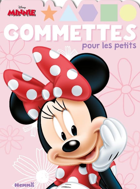 Disney Minnie - Gommettes pour les petits (Minnie fleurs fond rose)
