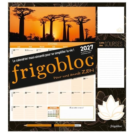 Frigobloc : Mensuel : Pour une année zen (édition 2027)