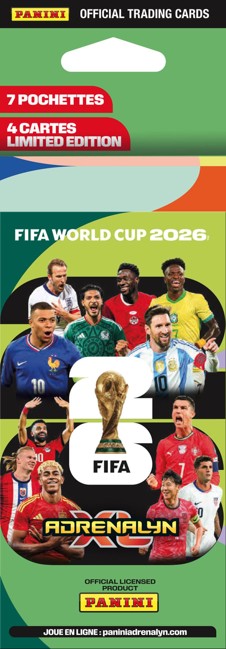 Blister de 7 pochettes + 4 cartes édition limitée - Coupe du monde de la FIFA 26™ - TGC Jeu de cartes à collectionner