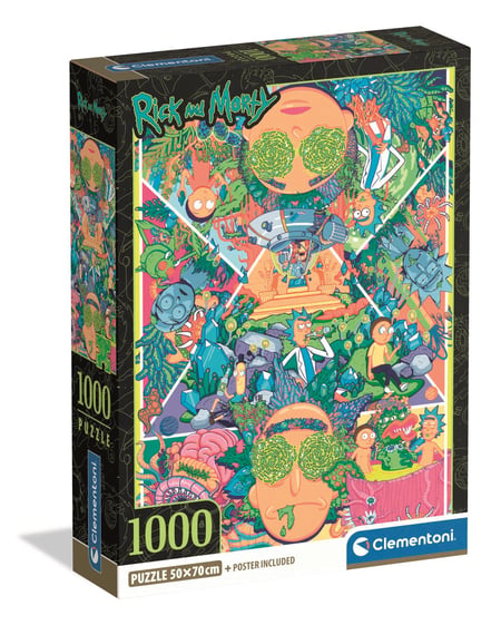 Puzzle Compact 1000 pièces - Rick&Morty - Clementoni