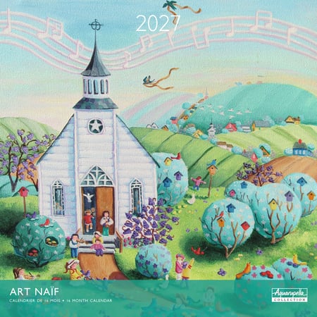 Calendrier 2027 Pictura - Art naïf - 30 x 30 cm