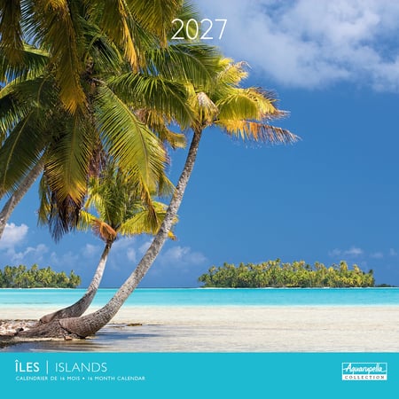 Calendrier 2027 Pictura - Iles - 30 x 30 cm