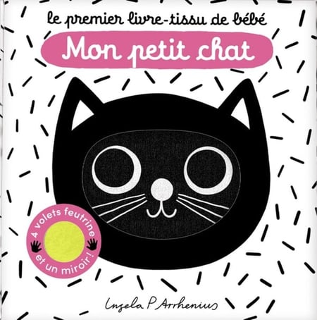 Le premier livre tissu de bébé : Mon petit chat