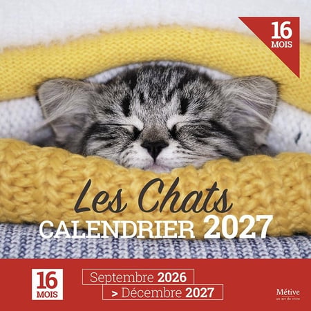 Calendrier des chats 2027