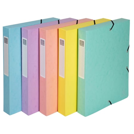 Boîte de classement Exacompta - A4 21 x 29,7 cm - Couleurs assorties - vendu à l'unité